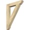 Ekena Millwork Traditional Slat Rough Sawn Bracket, Douglas Fir, 4"W x 26"D x 34"H BKT04X26X34TRA06RDF - alternate 1